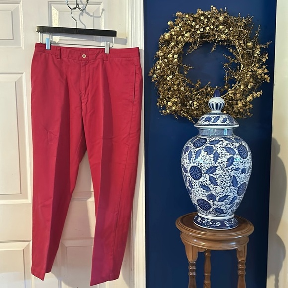 Men’s Vineyard Vines by Shep & Ian  Fuchsia Pink Classic Chinos Size 36 x 30 - Picture 1 of 8